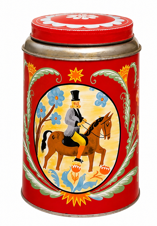 Klassisk plåtburk röd - Kärnkaffe