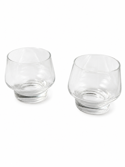 Klarglasglas vintage 70-tal, par