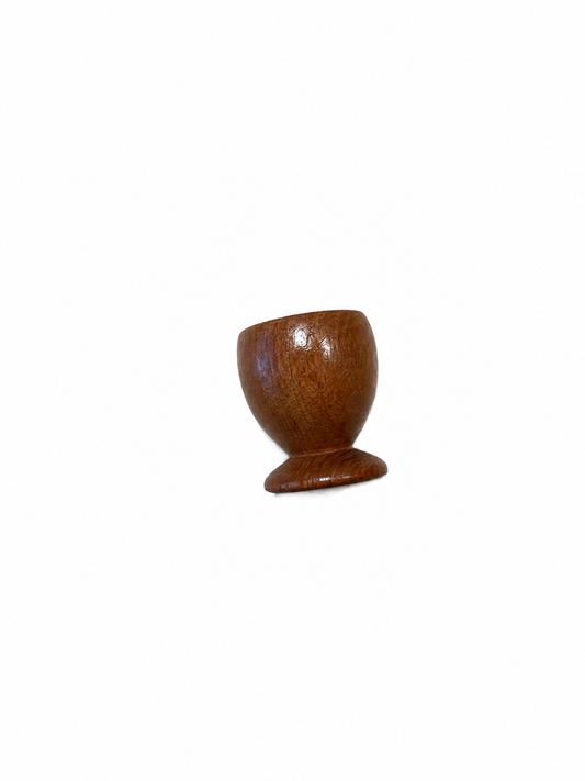 4-pack vintage äggkoppar av teak