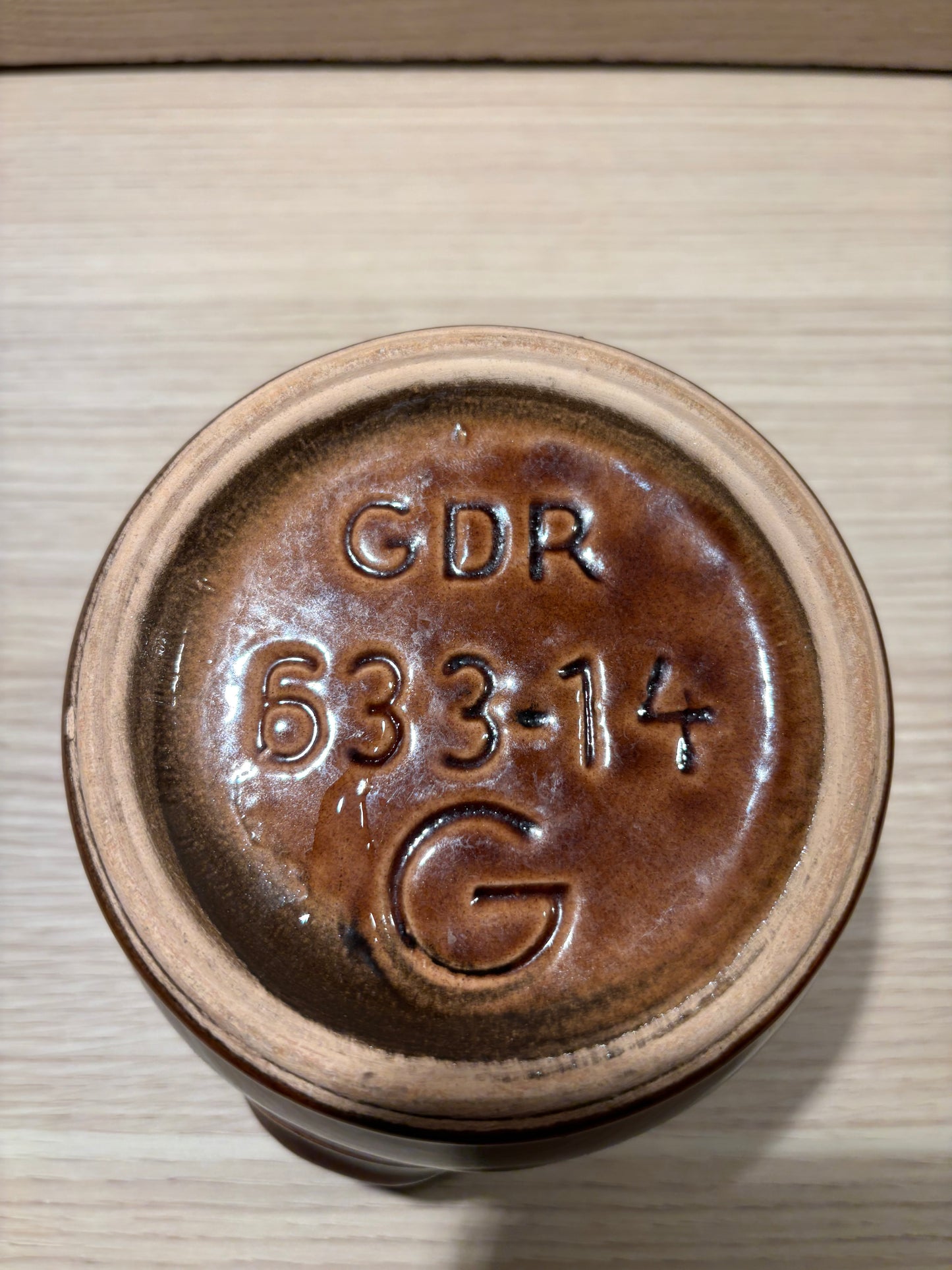 Vintage stengodskruka från Gräfenroda Keramik, Östtyskland (DDR)